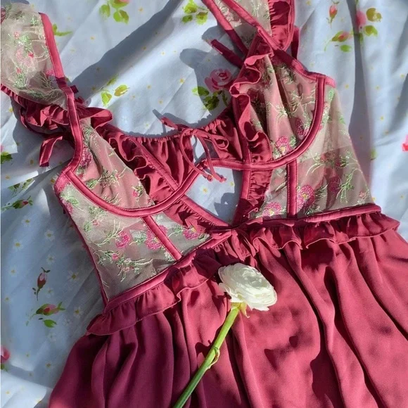 FOR LOVE & LEMONS Camila Sleeved Slip Dress - Picture 14 of 16